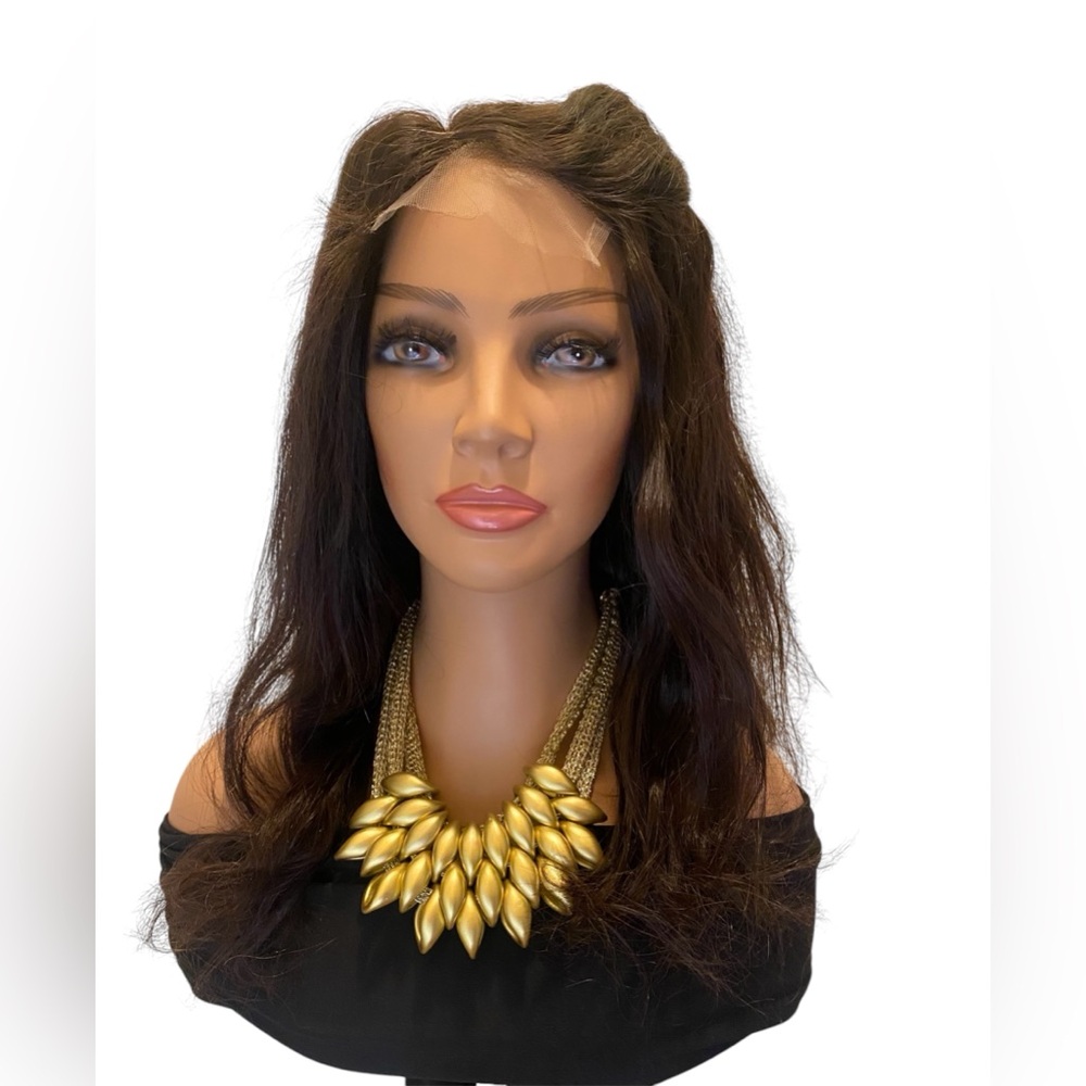 BC116 4x4 HD Closure 16”Human Hair loose Body Wave wig